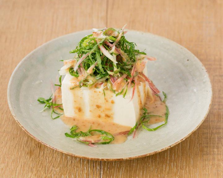 Cold Tofu With Japanese Herbs
